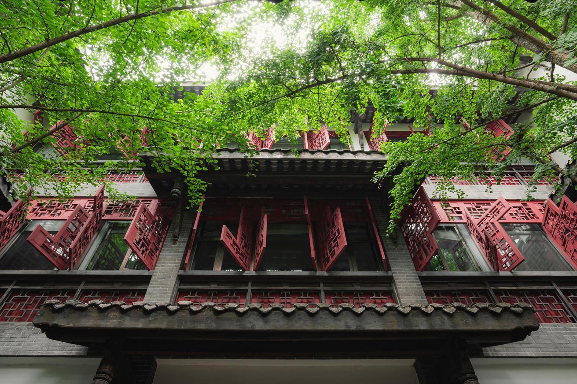 Guanyin Yiyuntai Hotel Chengdú Exterior foto